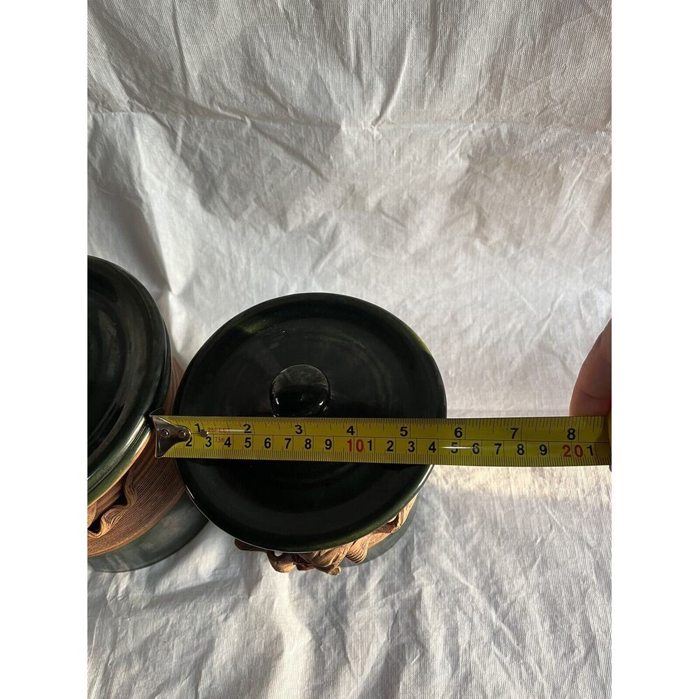 Beautiful Hand Turned Crock Set Signed - Picture 15 of 16
